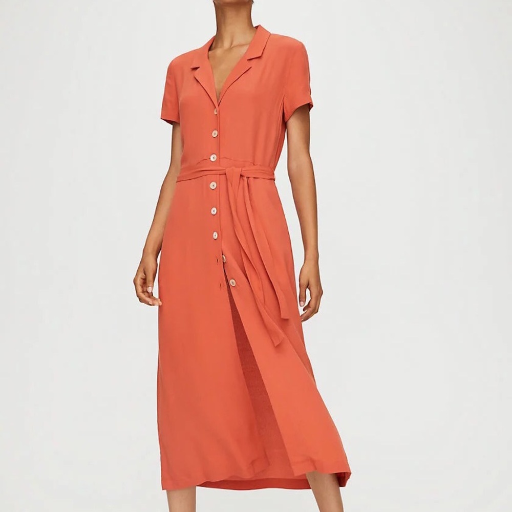 ISO Wilfred/Aritzia shirt dress size medium color orange